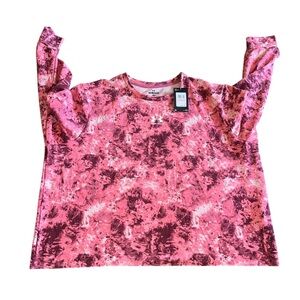 Under Armour Women's Rival Terry Printed Crew Sweatshirt Size 2X